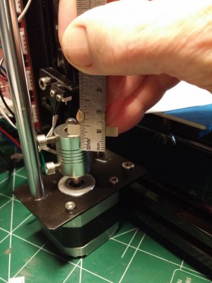 measuring rod depth into coupling